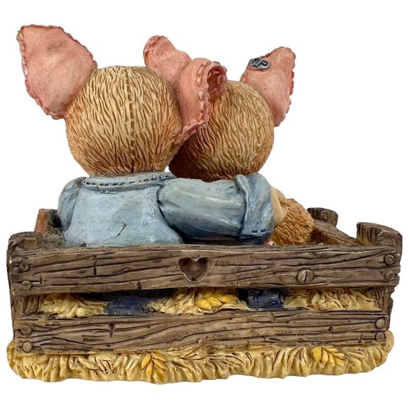 3 Enesco This Little Piggy Figurines Ducky Friend Had None Home Sw Eeet Lot TLP - Picture 11 of 13